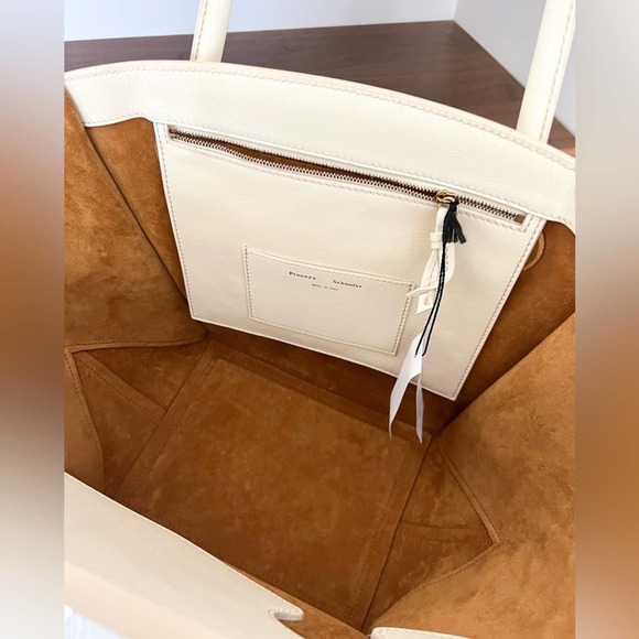 Proenza Schouler leather pipe bag cream large shoulder New with tags - Picture 14 of 16